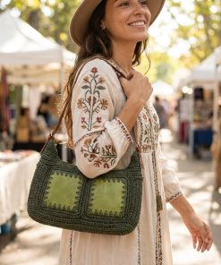 Alternative view of Bohemian Crochet Straw Shoulder Bag for Women lvse